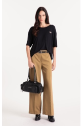 Calça Lilla Patte D`eph Buttons Ocre